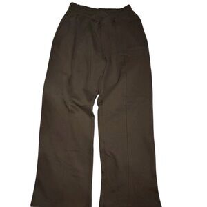 PrettyLittleThing NWT Black V Waist Wide Leg Joggers